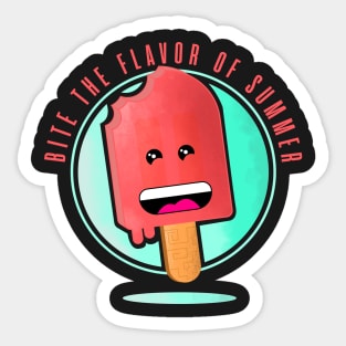 BITE THE FLAVOR OF SUMMER - Cool Summer Tee Sticker